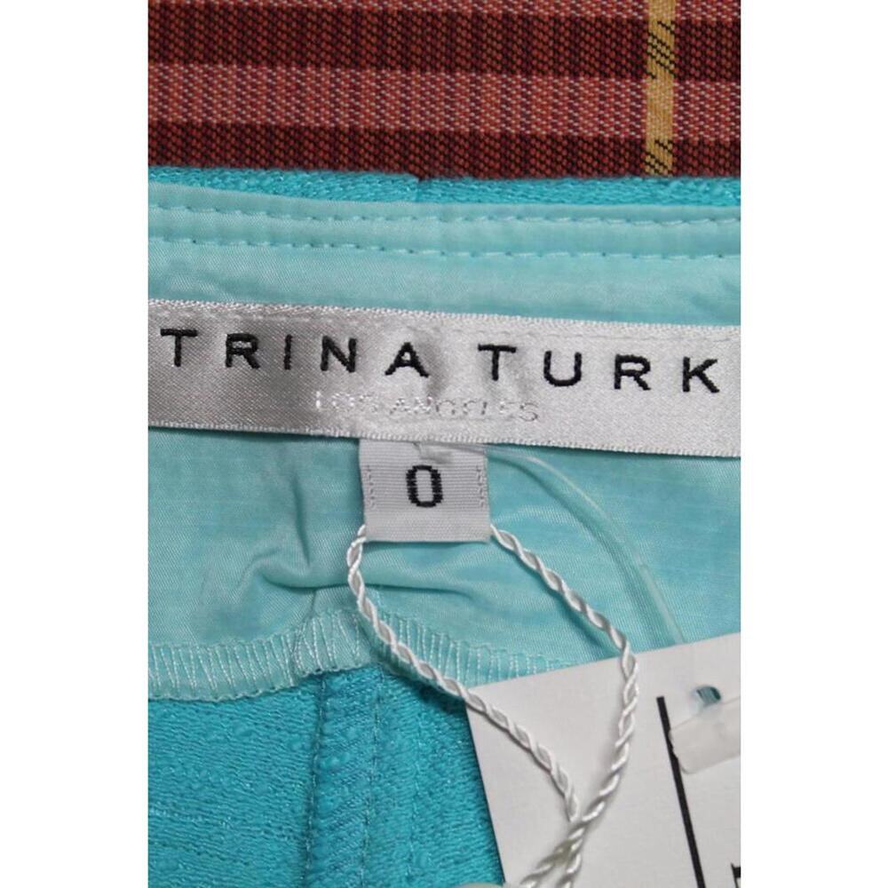 Trina Turk Aqua Fringe Tweed Shorts – Size 0 NWT Retail $145 - Picture 3 of 5